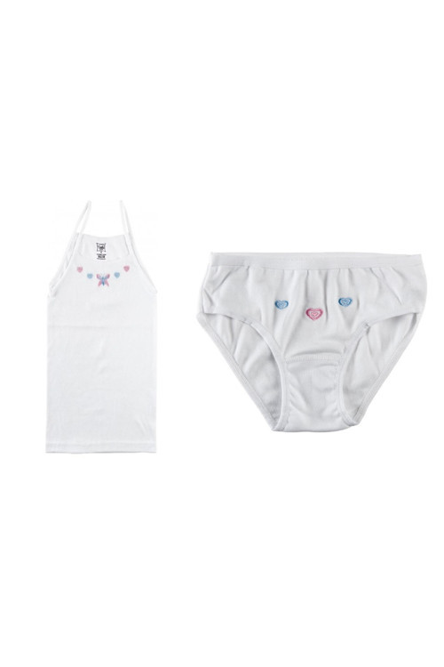 6 Adet Kız Çocuk Atlet Külot Takım