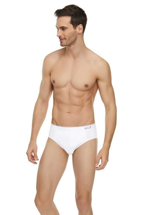 Elit Erkek Likralı Pamuklu Kemerli Spor Slip Külot 12'Li Paket
