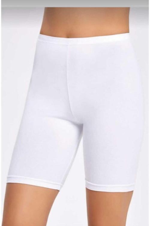 Yeni Ay Kadın Kemerli Iz Yapmaz Tayt Beyaz Modal