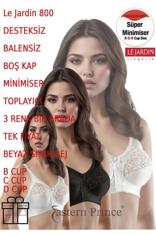 800 Sütyen Desteksiz Balensiz Süper Minimiser Toparlayıcı Üçü Bir Arada B, C, D Cup