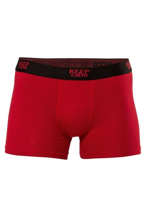 12 Adet Bordo Renk Likralı Modal Boxer
