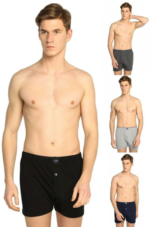 4 Adet Karışık Renk Havlu Bel Boxer