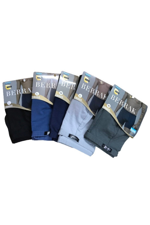 Erkek İnce Lastikli Modal Boxer 12'Li Paket 4488