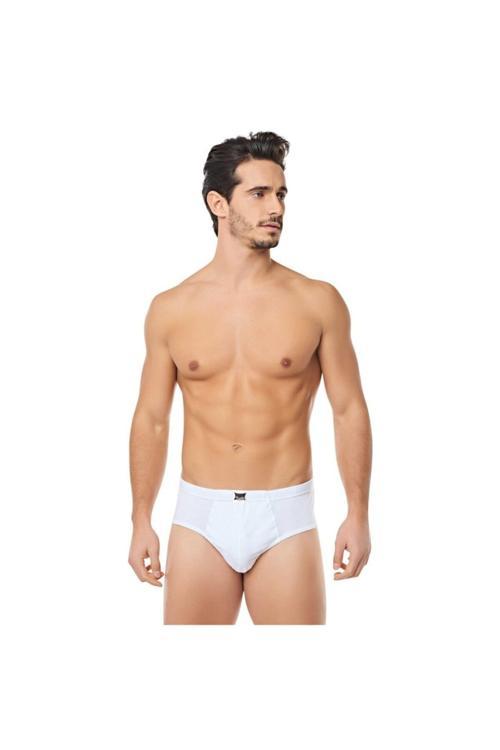 12 Adet Beyaz Renk Kom Slip Külot