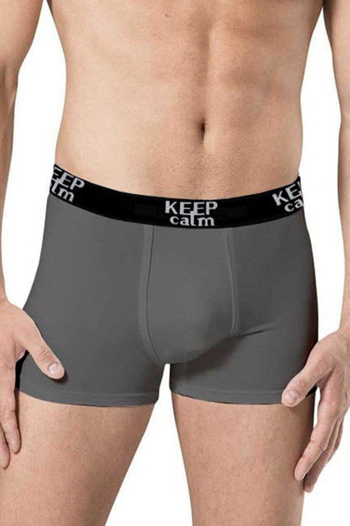 5 Adet Füme Renk Likralı Modal Boxer