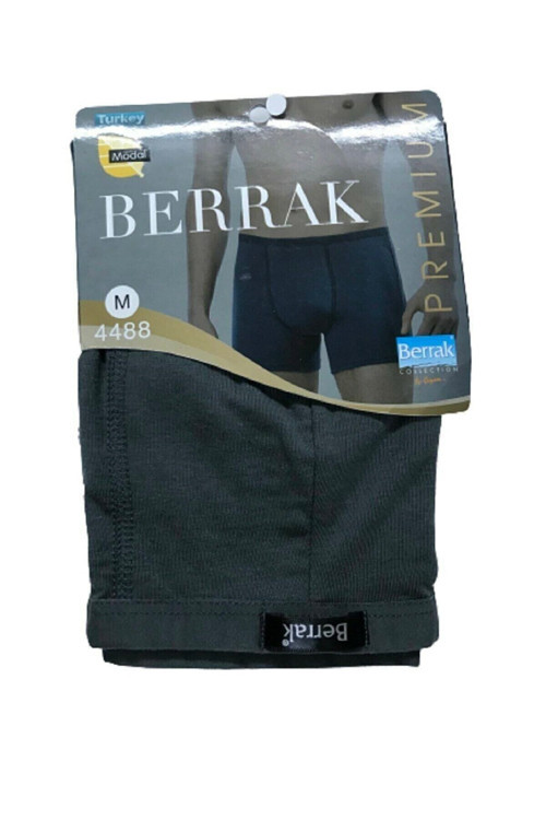 12 Adet Füme Renk Ince Kemerli Modal Boxer
