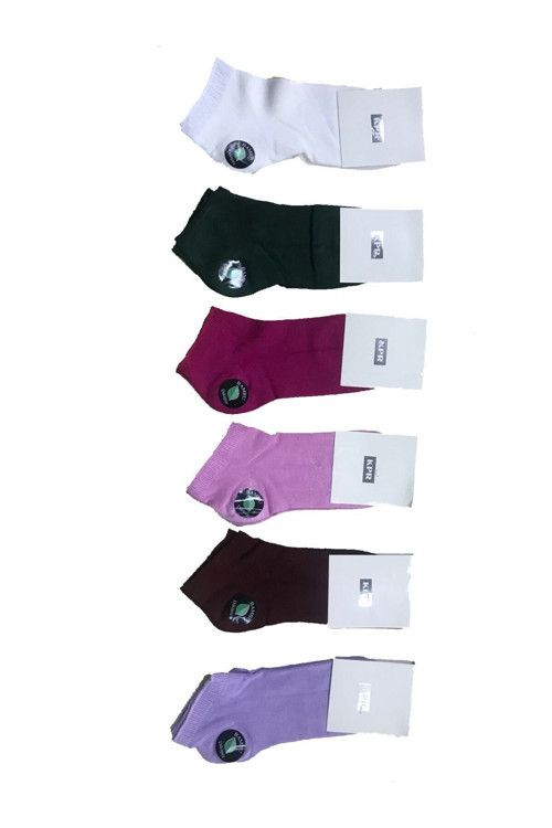 Kadın Dikişsiz Bambu Patik Çorap 3 Çift