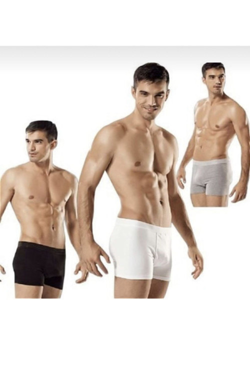 Erkek Likralı Elastan Boxer Karışık Renk 5'Li Paket Likrat115
