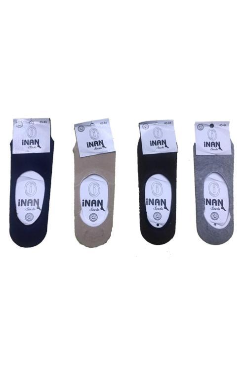 Erkek Renkli Slikonlu Babet Çorap 8 Çift