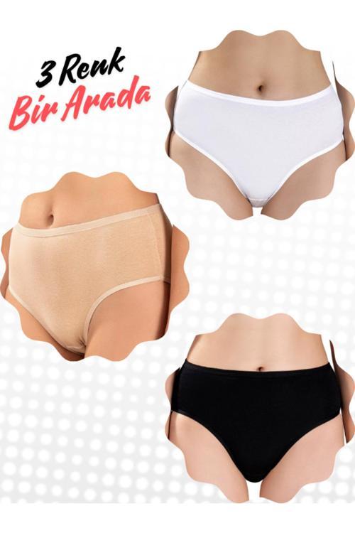 Yüksek Bel Bato Tarzında Bikini 3 Lü Adet Ekonomik Set (Ultra Kalitededir)