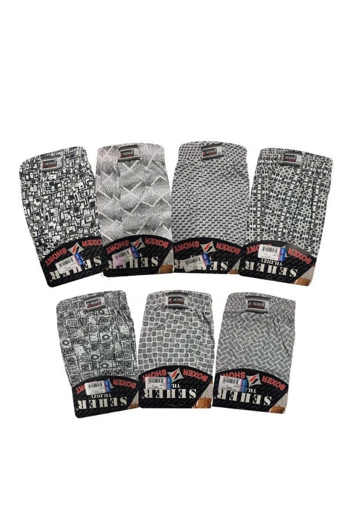 007 Desenli Erkek Boxer Boxer Yeni Sezon (6 Adet Ekonomik Paket)