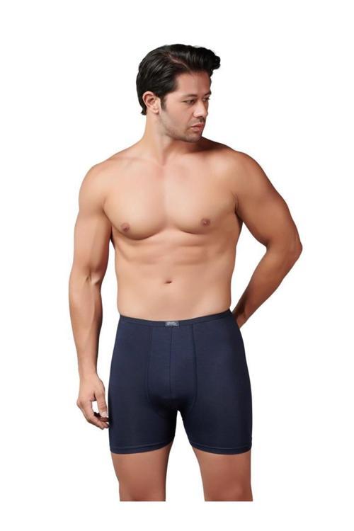 6 Adet Gümüş Erkek Bambu İnce Bel Elastan Boxer 8007