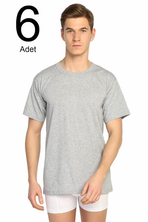 6'Lı Paket 0 Yaka Erkek Fanila