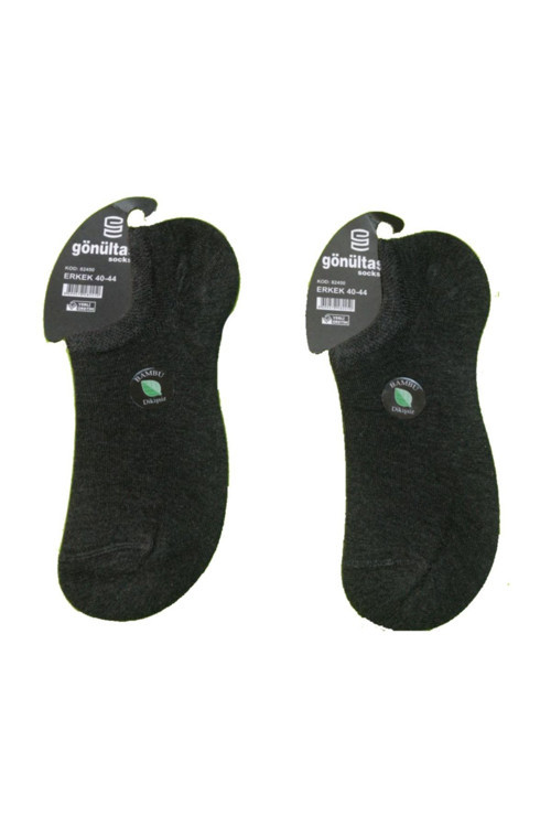 12 Çift Füme Renk Dikişsiz Bambu Çorap