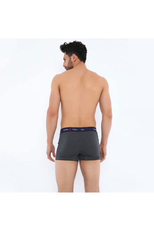 4 Adet Füme Renk Likralı Boxer