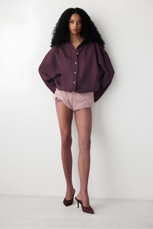 Lady Fity 15 Denye Mürdüm Parlak Ince Külotlu Çorap