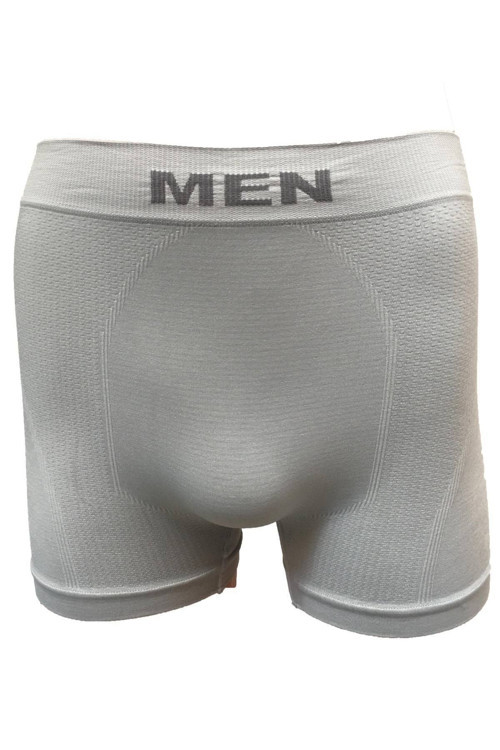 6 Adet Gri Renk Dikişsiz Boxer