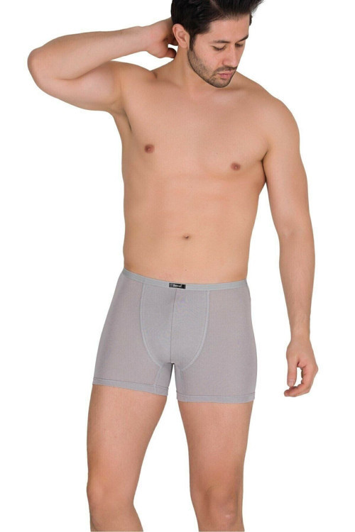 10 Adet Gri Renk Ince Kemerli Modal Boxer