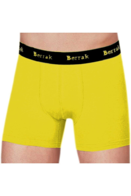 6 Adet Sarı Renk Modal Boxer