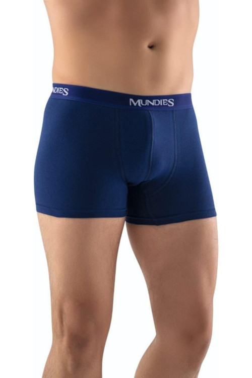 10 Adet Lacivert Renk Likralı Boxer