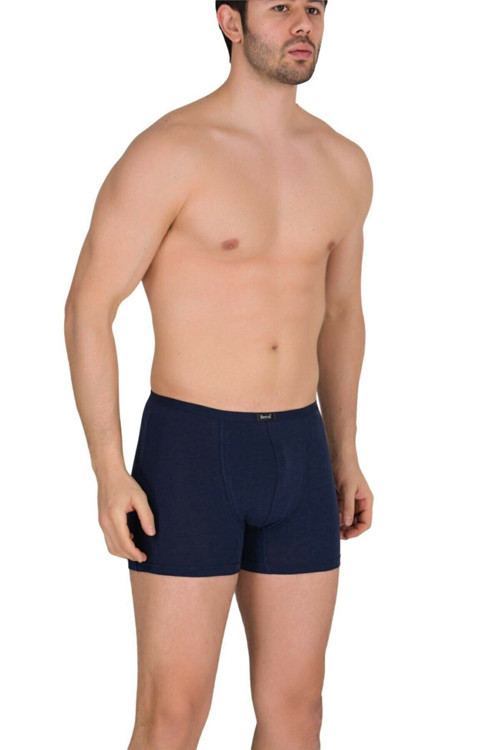 12 Adet Lacivert Renk Ince Kemerli Modal Boxer