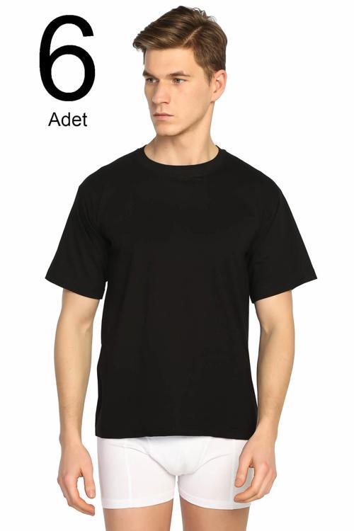 6'Lı Paket 0 Yaka Erkek Fanila