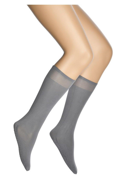 Dore 3 Adet Gri Renk Masaj Dizaltı Çorap