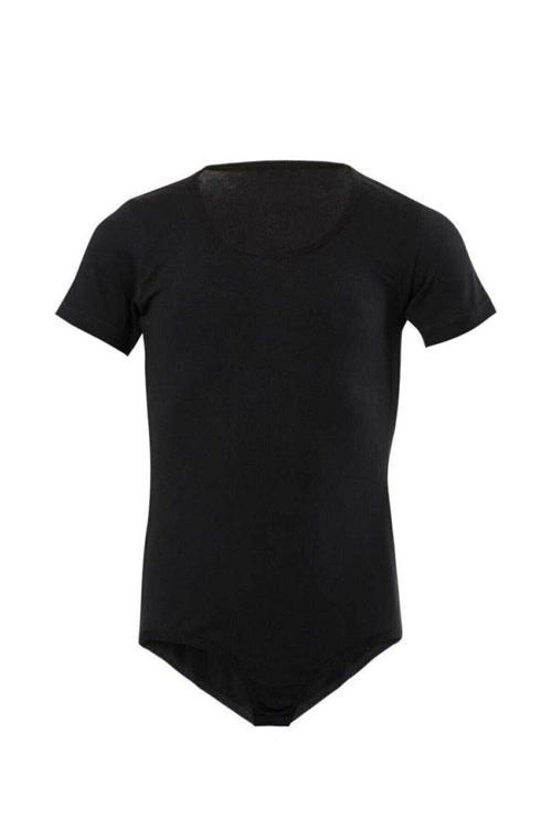 Siyah Renk Yarım Kollu Çocuk Body