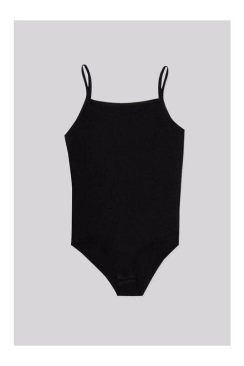 5 Adet Siyah Renk Ip Askılı Çocuk Çıtçıtlı Body