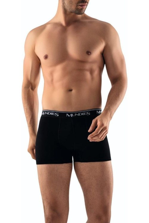 2 Adet Siyah Renk Likralı Boxer