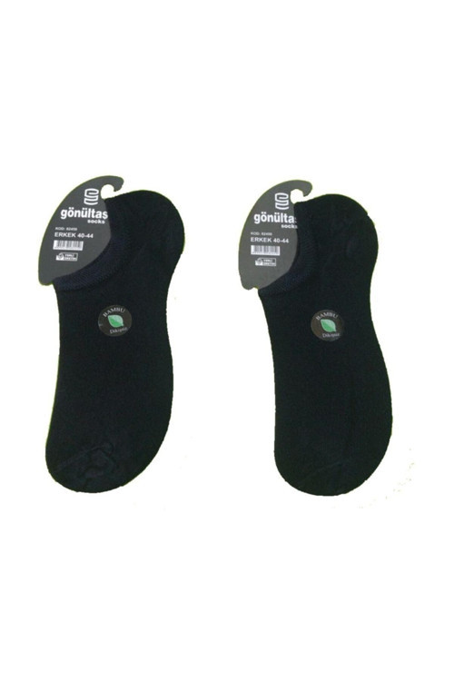 Erkek 3 Çift Siyah Renk Dikişsiz Bambu Çorap