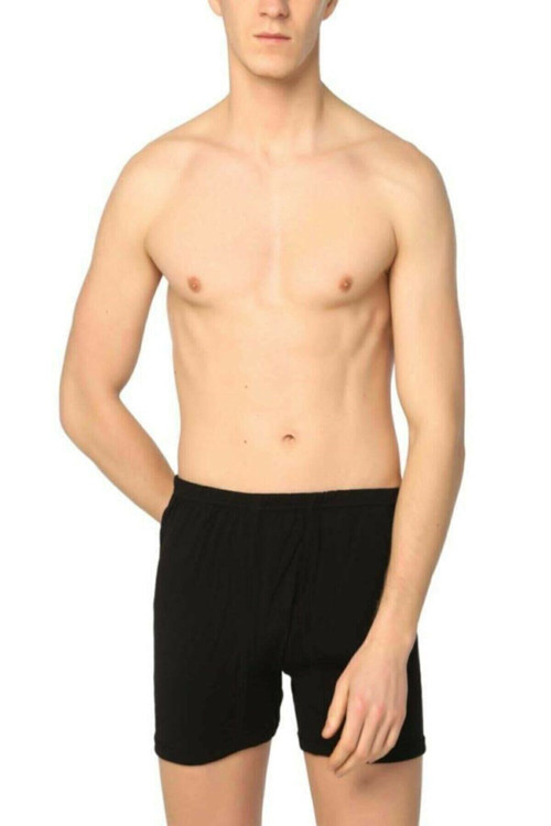 2 Adet Siyah Renk Paçalı Boxer