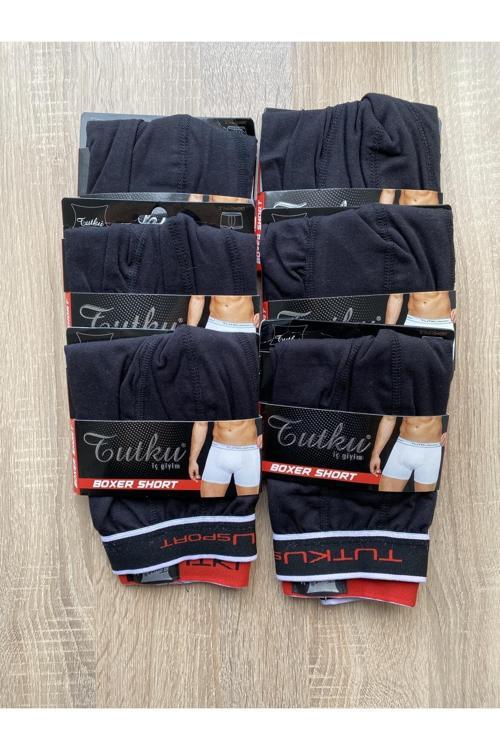 Erkek Elastan Spor Boxer 6 Adet
