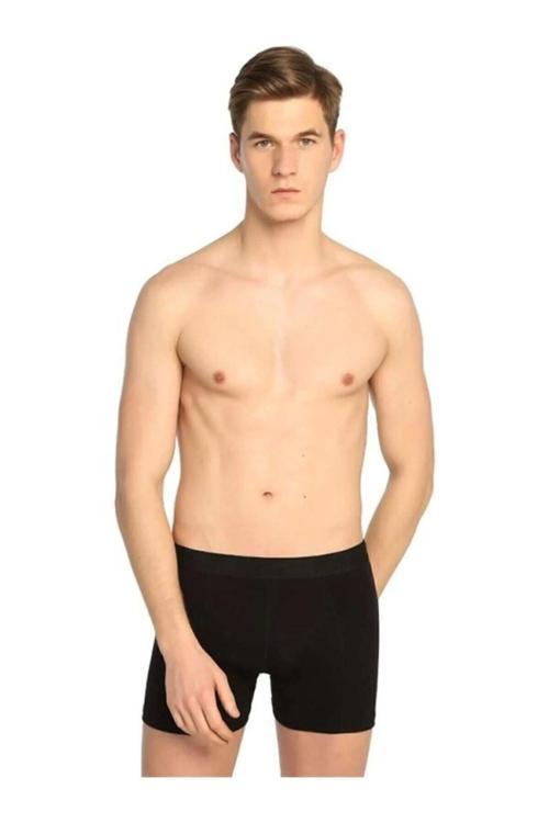 Siyah Elastan Lıkralı Pamuklu 5'Li Paket Boxer 0114( Sbvg 0114)