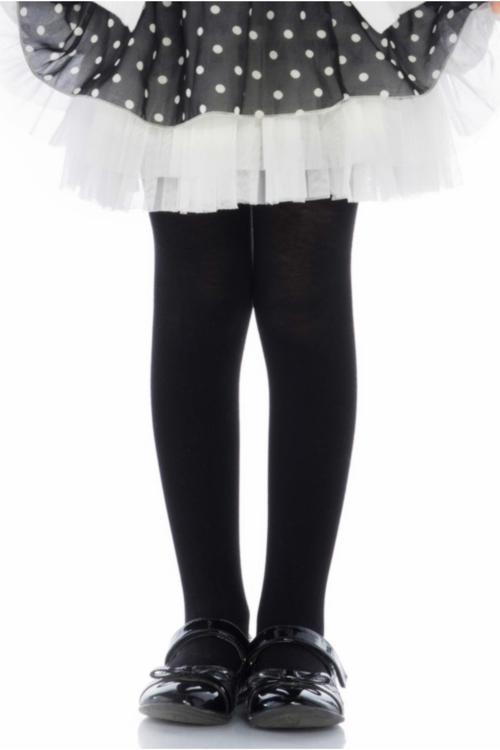 Siyah Kız Çocuk Ekstra Pamuklu Külotlu Çorap