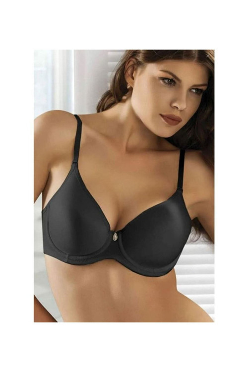 9405-C Desteksiz-Balenli Micro Soft Sütyen Siyah 105