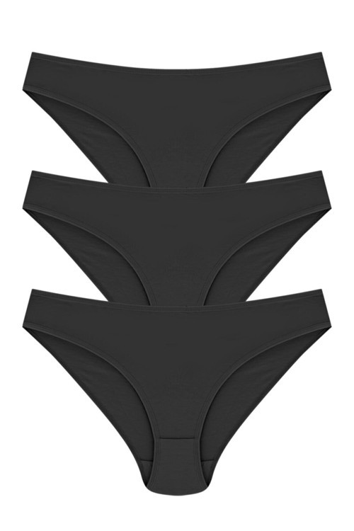 Bikini Model Külot 3'Lü Paket %100 Pamuk