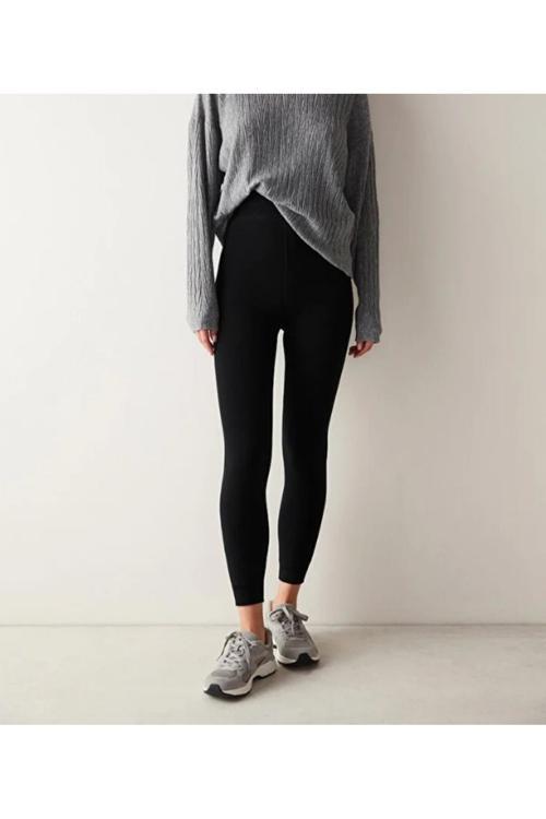 Fluffy Thermal Tayt Siyah L-Xl