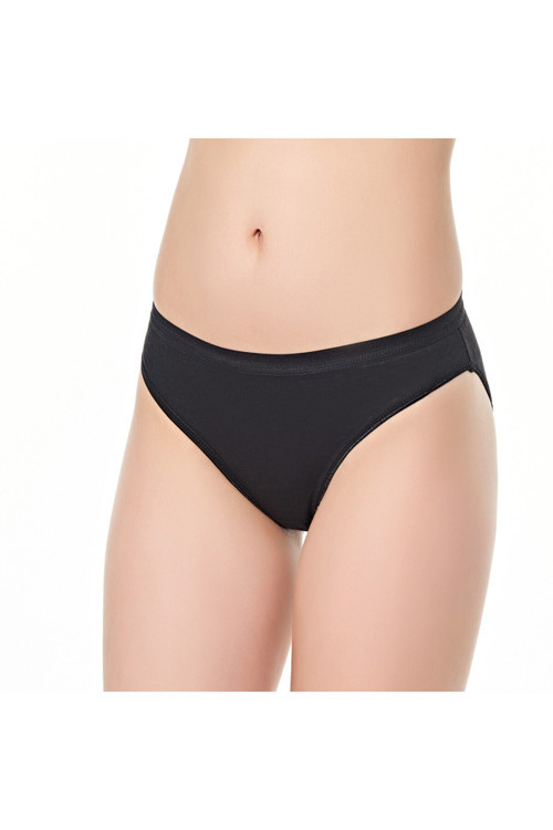 12 Adet Siyah Renk Su Yolu Bikini Külot