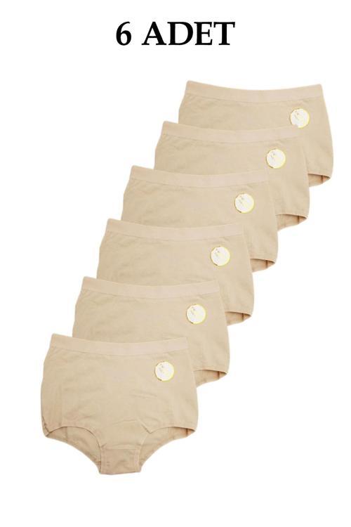 Toparlayıcı Yüksek Bel Kadın Külot 6'Lı Paket