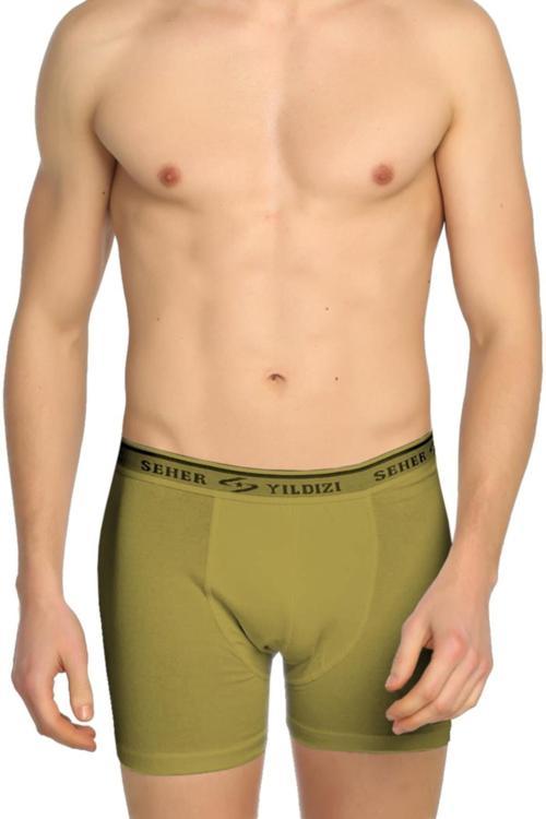 6'Lı Paket Seher Likralı Erkek Boxer