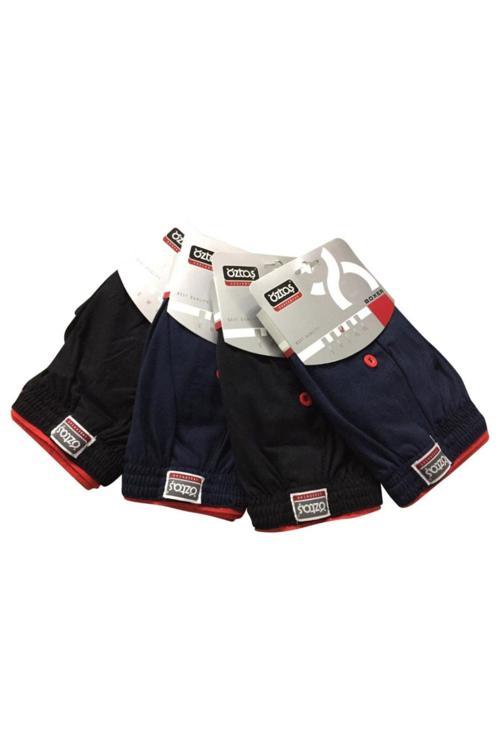 4'Lü %100 Pamuklu Rahat Klasik Kesim Erkek Boxer Şort