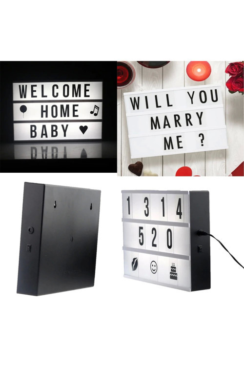 A4 Led Işıklı Yazı Panosu Lightbox - Lisinya