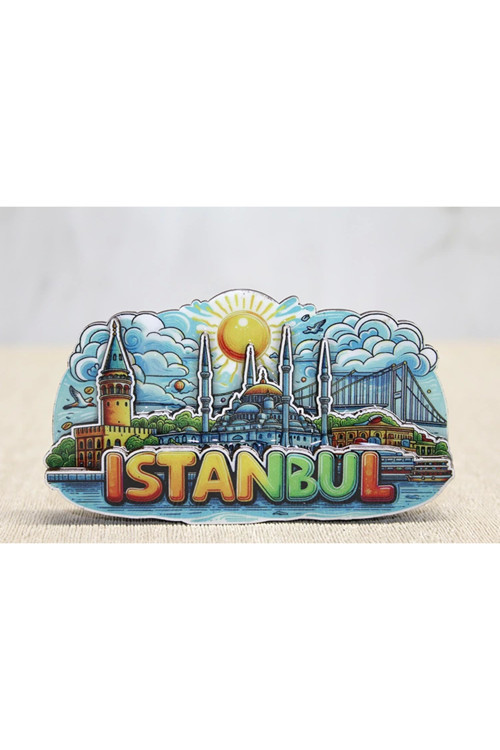 Ahşap İstanbul Temalı Magnet Alk4601 - Lisinya