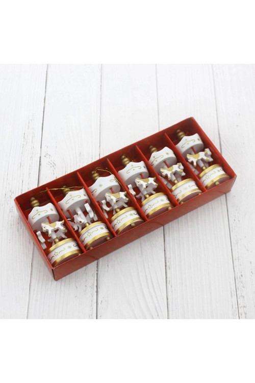 Dekoratif 6&039Lı Beyaz Mini Atlı Karınca - Lisinya