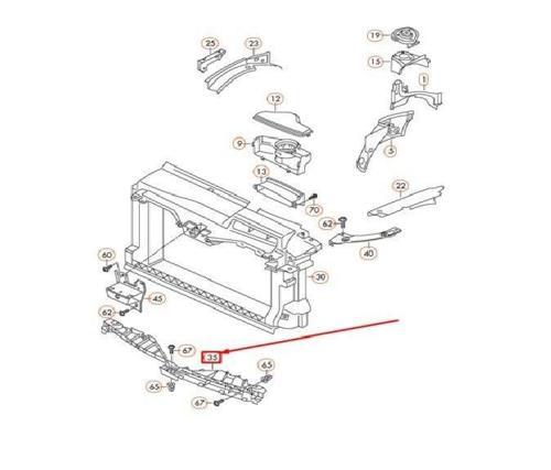 Volkswagen Scirocco Ön Panjur İç Destek 2015 Sonrası Uyumlu
