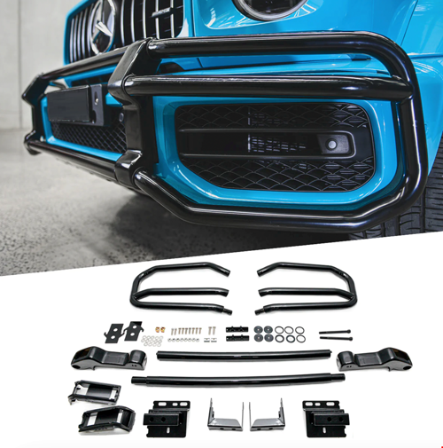 Mercedes W464 Ön Tampon Koruma Demiri (Siyah) 2019 Sonrası Uyumlu