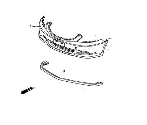 Honda City Ön Tampon Spoyleri 2006 Sonrası Uyumlu