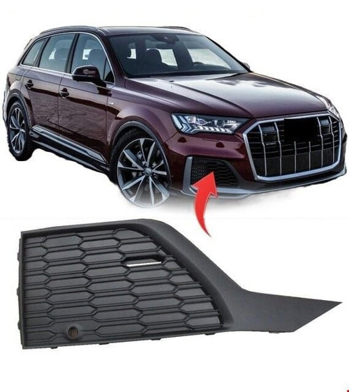 Audi Q7 Ön Tampon Izgarası Sağ S-line 2020 Sonrası Uyumlu