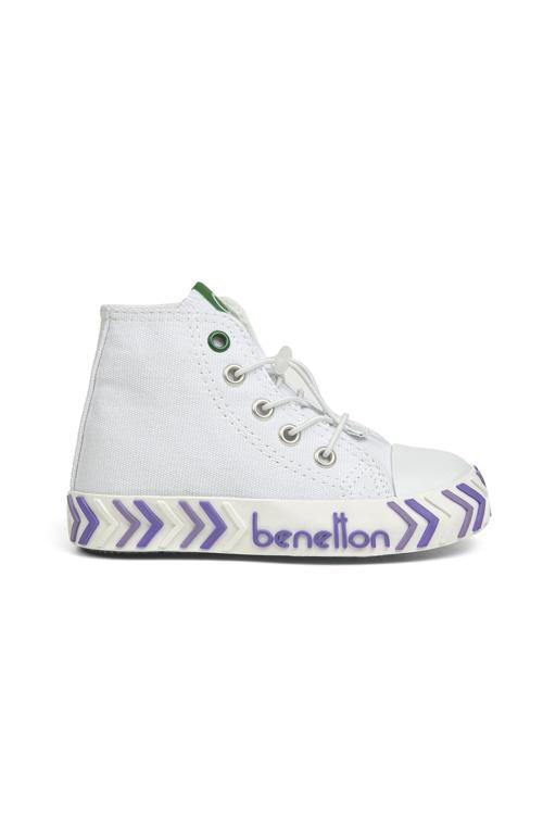 ® | BN-30644 - 3394 Beyaz Lila - Çocuk Spor Ayakkabı